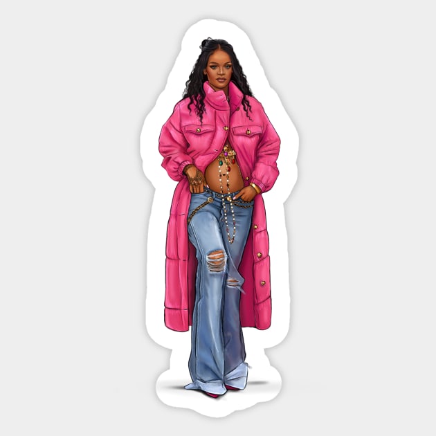 Rihanna Sticker by PrintPrayLove